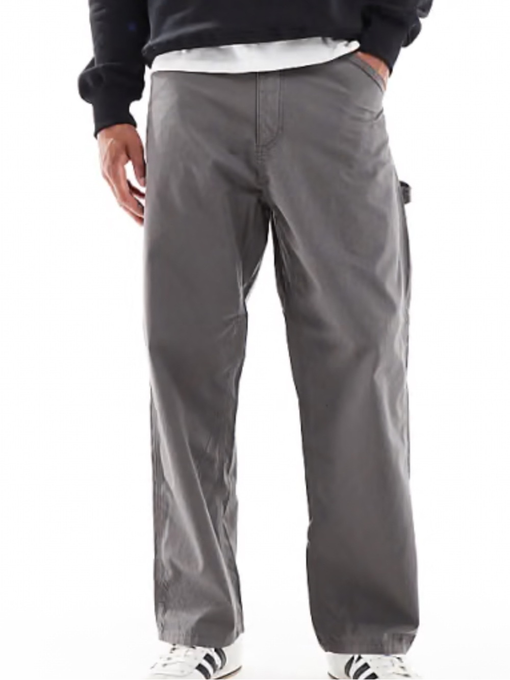Lost Men's gray skater carpenter jeans